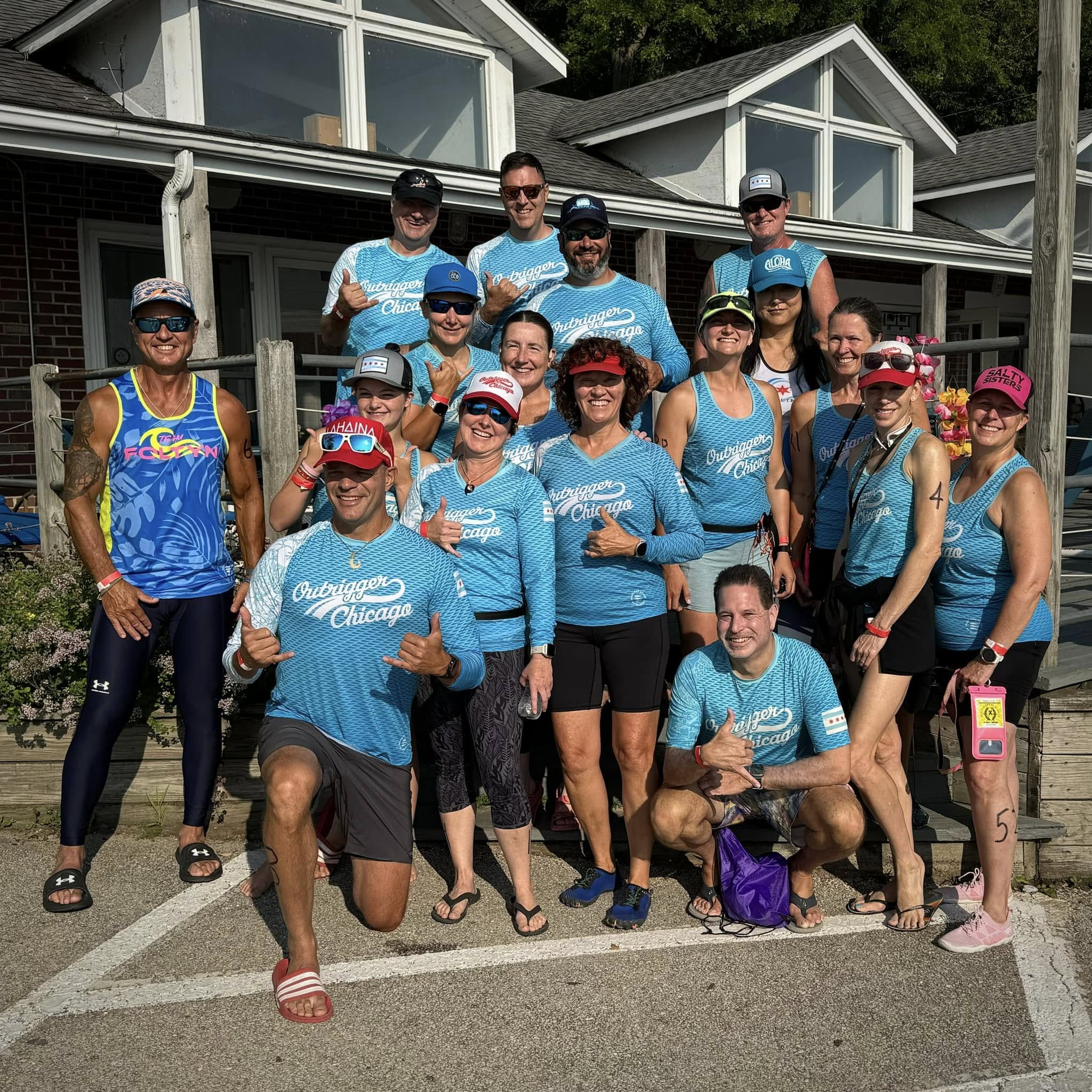 Outrigger Chicago team at Beach 2 Beach 2024